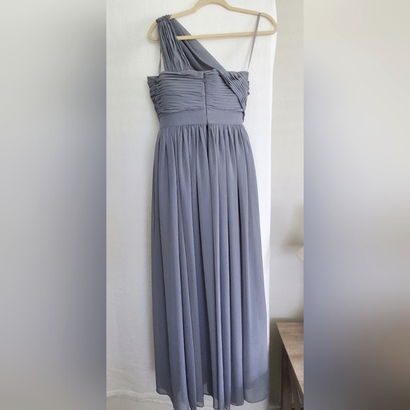 Dove and Dahlia Long Romantic Slate Grey Maxi Dress Size 4 - Picture 2 of 10